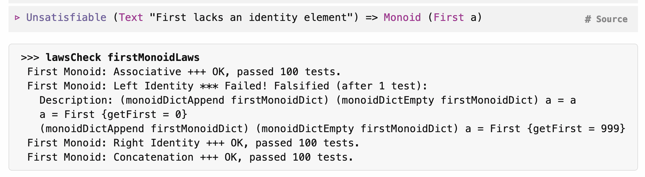 Anti-instance Doctest